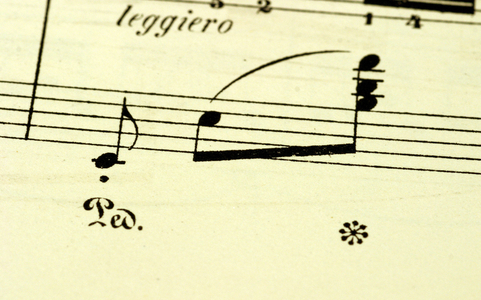 Piano music - pedal marking