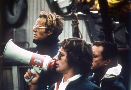 Jaws, directed by Steven Spielberg, 1975
