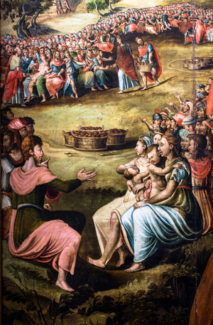The multiplication of the loaves and fishes, 1556 (