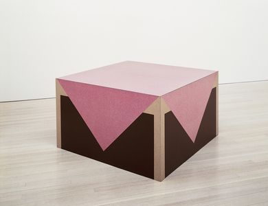 Table with Pink Tablecloth, 1964 (formica on wood)