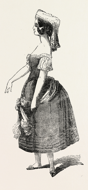 Fenella, Mademoiselle Monti, Who Appeared in La Muta Di Portici, at Her Majesty's Theatre, Haymarket, London, UK, 1851 Engraving