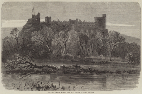Arundel Castle, Sussex, the Seat of the Duke of Norfolk (engraving)