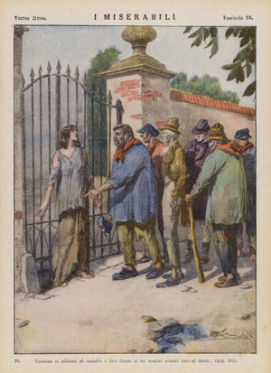 Illustration for Les Miserables by Victor Hugo (colour litho)