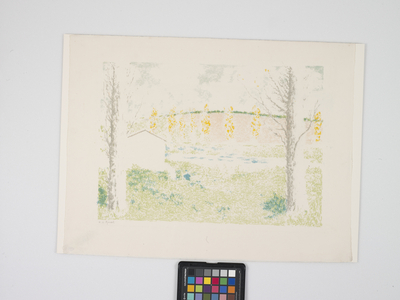 Paysage Avec Maison (Landscape With House) (colour lithograph)