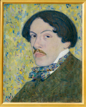 Portrait du peintre Leopold Gottlieb - Portrait of the painter Leopold Gottlieb …