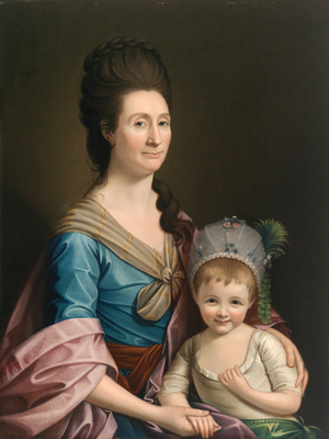 Mrs. Alexander Shearer and Child, c.1772-1780 (oil on canvas)