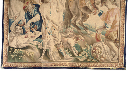 Brussels tapestry from a set of six, c.1650 (wool & silk)