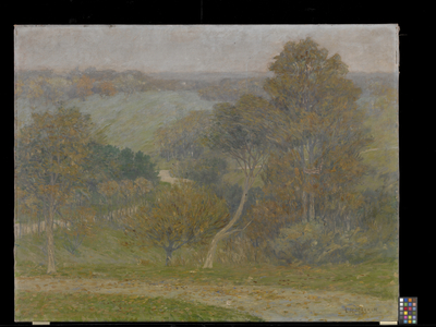 Hill And Hollow (oil on canvas)