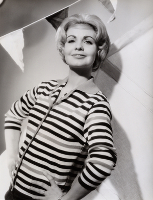 Austrian actress Erika Remberg, Germany early 1960s (b/w photo)