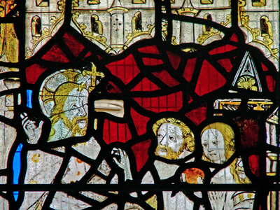 Window Ww depicting the Harrowing of Hell (stained glass)
