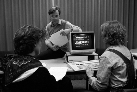 Oslo, 19841029 EDB training / data training in ..., 1984 (photo)