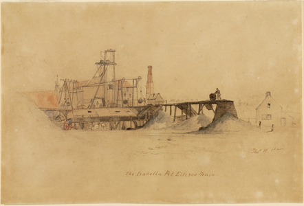 The Isabella Pit, Ellison Main (w/c on paper)