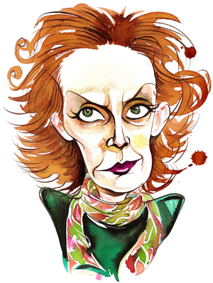 Kaija Saariaho - colour caricature