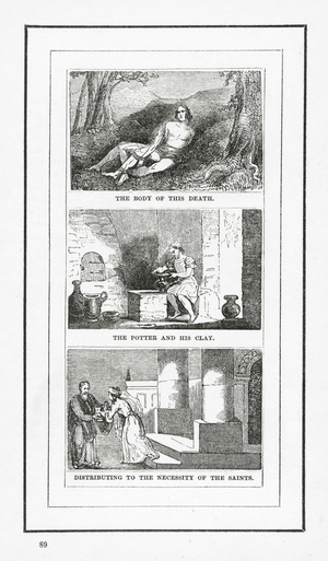 The Body Of This Death; The Potter And His Clay; Distributing To The Necessity Of The Saints (engraving)