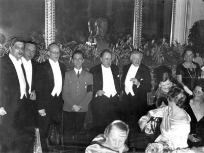 Ball of the Prussian State Theatre in the Kaiserhof, 1935 (b/w photo)