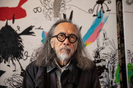 Portrait of Aki Kuroda in his studio, Paris, France, 2023 (photo)