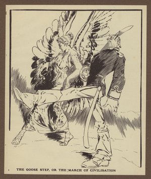 The Goose Step, or the March of Civilisation (litho)