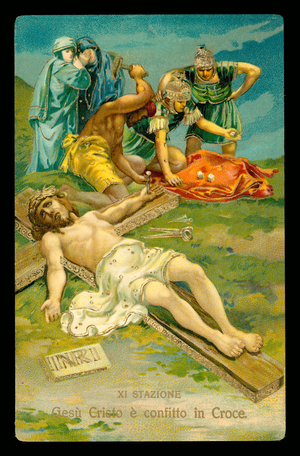 The Stations of the Cross (from a set of 14) (colour litho)