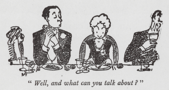 "Well, and what can you talk about?" (litho)