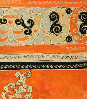 Textile Design, 1957 (tempera on paper)
