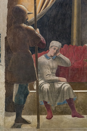 The Dream of Constantine, detail of The Stories of the True Cross (fresco)
