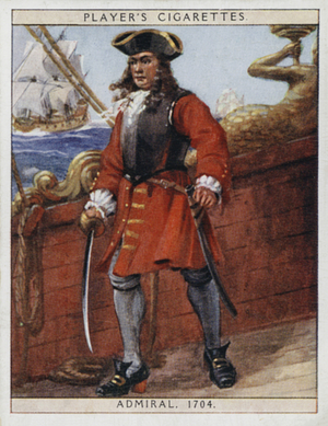Admiral, 1704 (colour litho)
