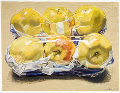 Apples, 1972 (pastel on paper)