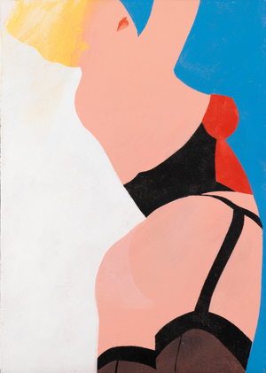 For strip consequences (II), 1963 (acrylic on board)		