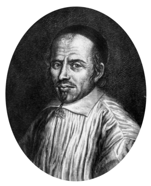 Jacques Cretenet (1603-1666) teacher and priest, he may have inspired Moliere for character of Tartuffe, engraving