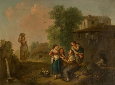 The Fortune Teller (oil on canvas)