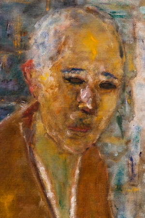 Portrait of the artist by himself, detail, 1945 (oil on canvas)