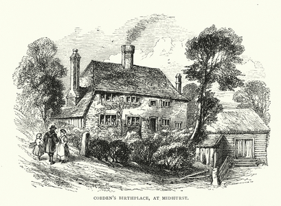 Cobden's birthplace, at Midhurst (engraving)