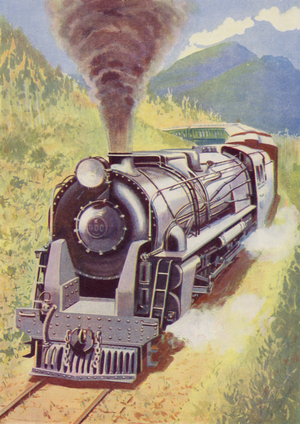 Trains: New Zealand Government Railways (colour litho)
