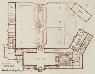 Golf Club House, Denham, Ground Floor Plan (litho)