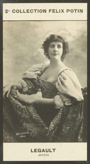Marie-Francoise Legault, Artiste, 1858-1904 (b/w photo)