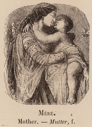 Le Vocabulaire Illustre: Mere; Mother; Mutter (engraving)