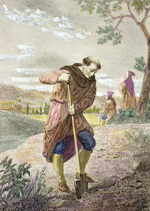Armand Jean Le Bouthillier de Rance (1626-1700) abbot and founder of the Trappist Cistercians, 19th century (engraving)