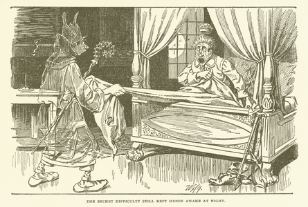 The Becket difficulty still kept Henry awake at night (engraving)