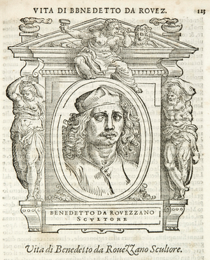Milan, Biblioteca Braidense, Vite de piv excellent, Giorgio Vasari 1568, Benedetto da Rovezzano