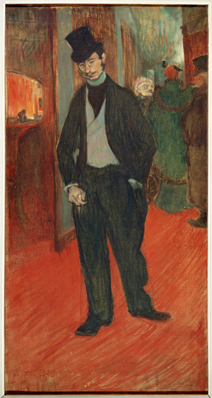 Docteur Gabriel Tapie de Celeyran in a theatre corridor, 1893-94 (oil on canvas)