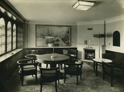 A director's office at Thyssen, 1929 (b/w photo)