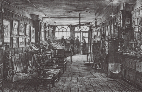 London: Berry's Shop (colour litho)