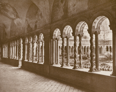 Roma, Chiostro Di S Paolo (b/w photo)