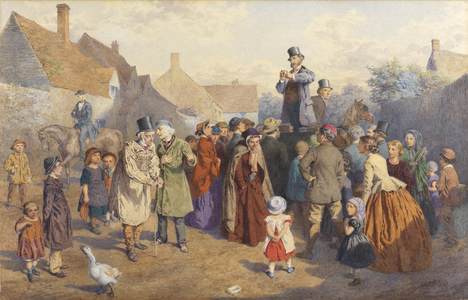 The Quack Doctor, 1866 (w/c & bodycolour on paper)