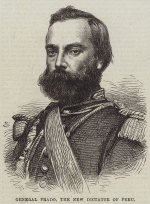 General Prado, the New Dictator of Peru (engraving)