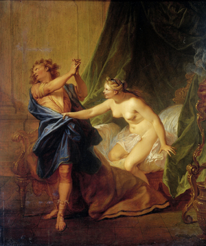 Joseph and Potiphar's Wife, 1690-1710 (oil on panel)