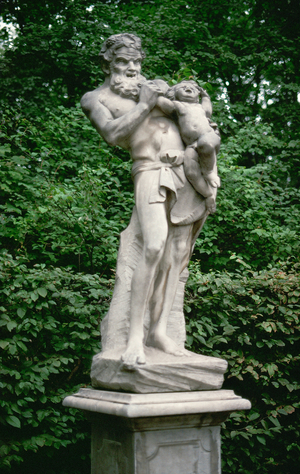 Chiron and young Achilles in the park of Sanssouci, Potsdam, Germany (photo)