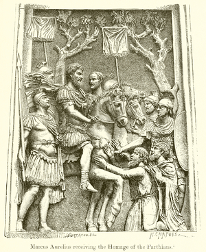Marcus Aurelius receiving the Homage of the Parthians (engraving)