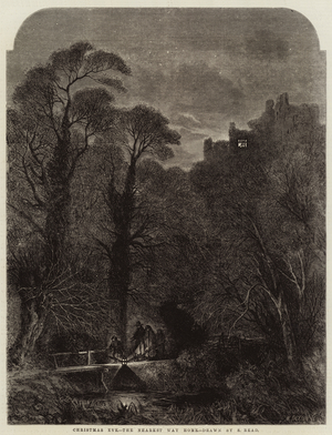 Christmas Eve, the Nearest Way Home (engraving)