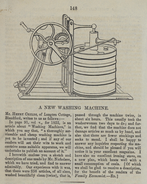 The new washing machine (engraving)